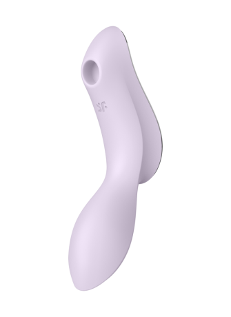 2 en 1 Vibromasseur et stimulateur de clitoris USB violet Curvy Trinity 2 Satisfyer - CC597788